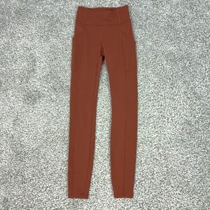 Lululemon Pants Women 2 Orange Invigorate Tight High Rise Leggings Running Yoga